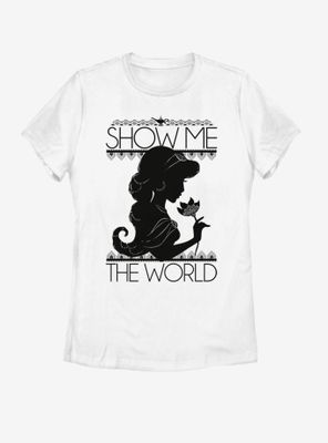 Disney Aladdin Jasmine Silo Womens T-Shirt