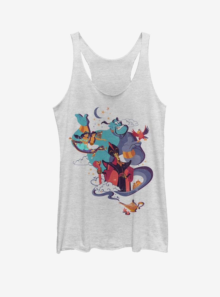 Disney Aladdin Vintage Poster Womens Tank Top