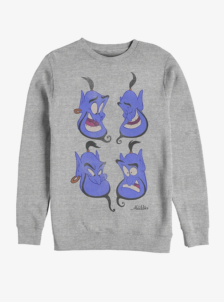 Disney Aladdin Genie Faces Sweatshirt