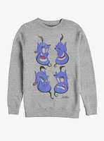 Disney Aladdin Genie Faces Sweatshirt