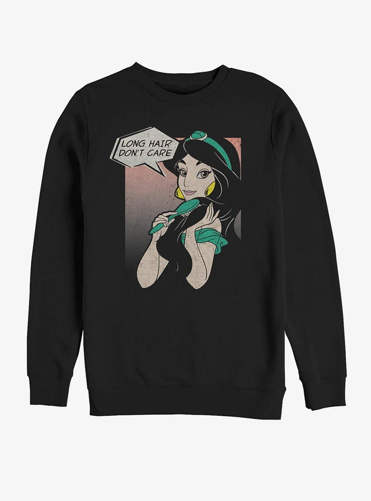 Disney Aladdin Jasmine Long Hair Don't Care Sweatshirt