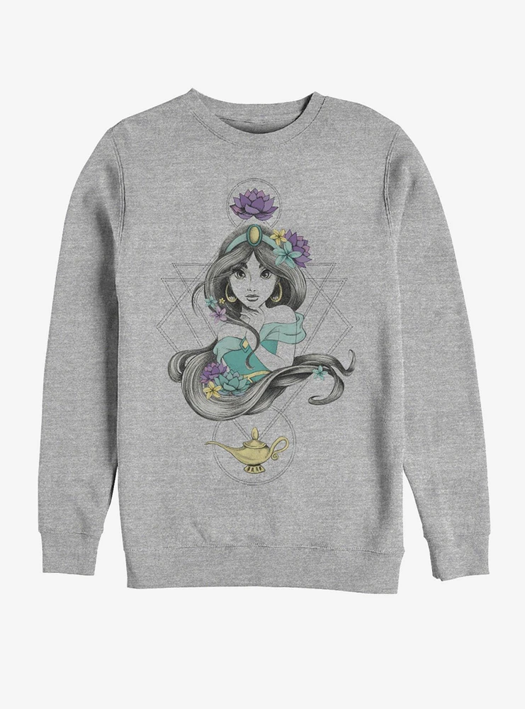 Disney Aladdin Colorful Boho Jasmine Sweatshirt