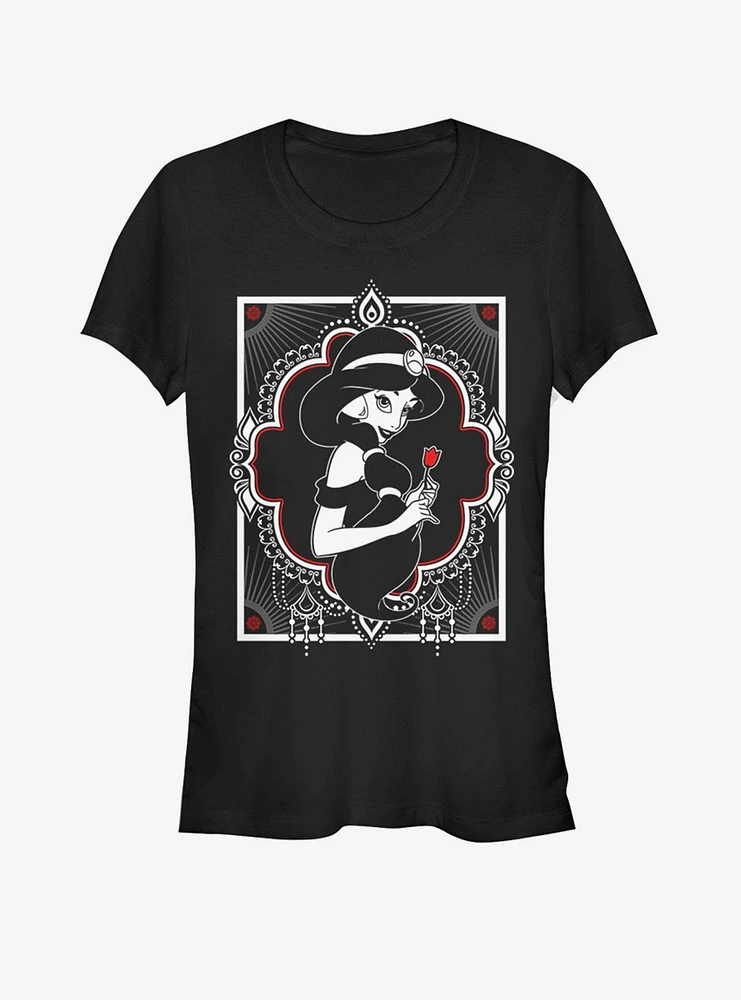 Disney Aladdin Black and White Jasmine Girls T-Shirt