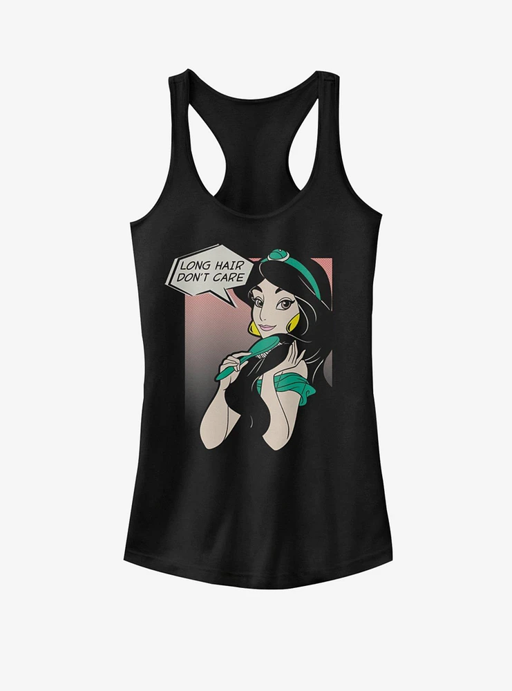 Disney Aladdin Jasmine Long Hair Don't Care Girls Tank