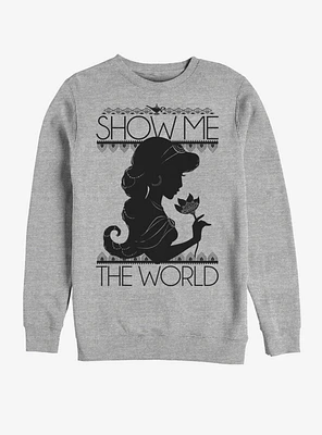 Disney Aladdin Jasmine Silhoutte Sweatshirt