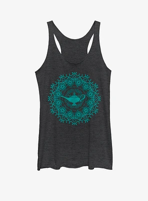 Disney Aladdin Lamp Mandala - TEAL INK Girls Tank