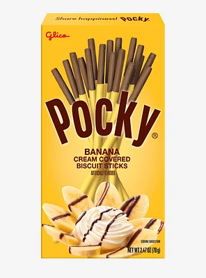 Pocky Banana Cream Covered Chocolate Biscuit Sticks