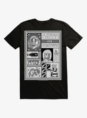 Dazed And Confused Black White Character Card Comp T-Shirt