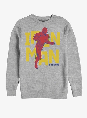 Marvel Avengers: Endgame Text Pop Iron Sweatshirt