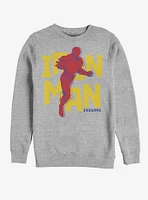 Marvel Avengers: Endgame Text Pop Iron Sweatshirt