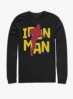 Marvel Avengers: Endgame Text Pop Iron man Long-Sleeve T-Shirt