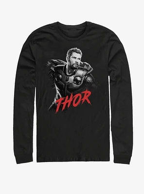 Marvel Avengers: Endgame High Contrast Thor Long-Sleeve T-Shirt