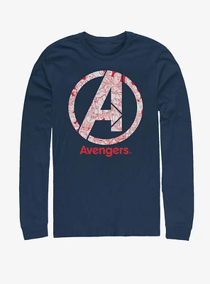 Marvel Avengers: Endgame Line Art Logo Long-Sleeve T-Shirt