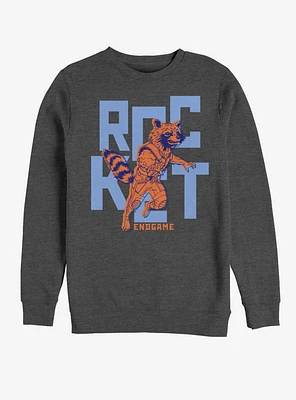 Marvel Avengers: Endgame Text Pop Rocket Sweatshirt