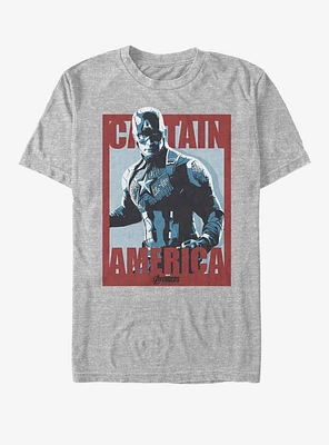 Marvel Avengers: Endgame Captain America Poster T-Shirt