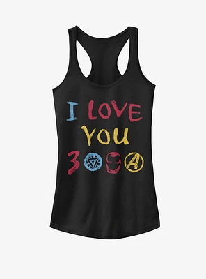 Marvel Avengers: Endgame Love Hand Drawn Girls Tank