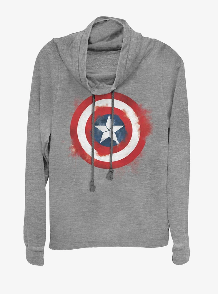 Marvel Avengers: Endgame Captain America Spray Logo Girls Sweatshirt