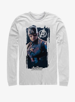 Marvel Avengers: Endgame Captain America Banner Long-Sleeve T-Shirt