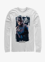 Marvel Avengers: Endgame Captain America Banner Long-Sleeve T-Shirt