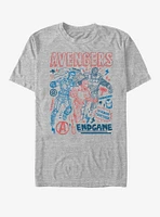 Marvel Avengers: Endgame Earths Mightiest Doodles T-Shirt