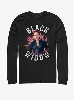 Marvel Avengers: Endgame Black Widow Burst Long-Sleeve T-Shirt