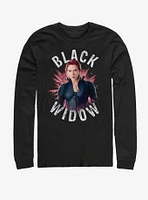 Marvel Avengers: Endgame Black Widow Burst Long-Sleeve T-Shirt