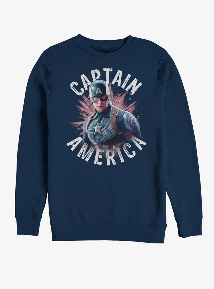 Marvel Avengers: Endgame Captain America Burst Sweatshirt