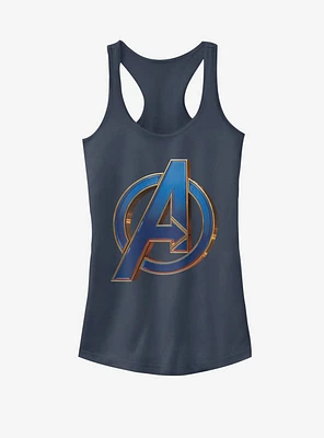 Marvel Avengers: Endgame Blue Logo Girls Tank