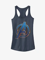 Marvel Avengers: Endgame Blue Logo Girls Tank