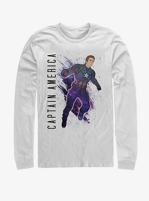 Marvel Avengers: Endgame Captain America painted Long-Sleeve T-Shirt