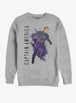 Marvel Avengers: Endgame Captain America Painted Sweatshirt
