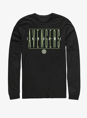 Marvel Avengers: Endgame Strikethrough Text Long-Sleeve T-Shirt