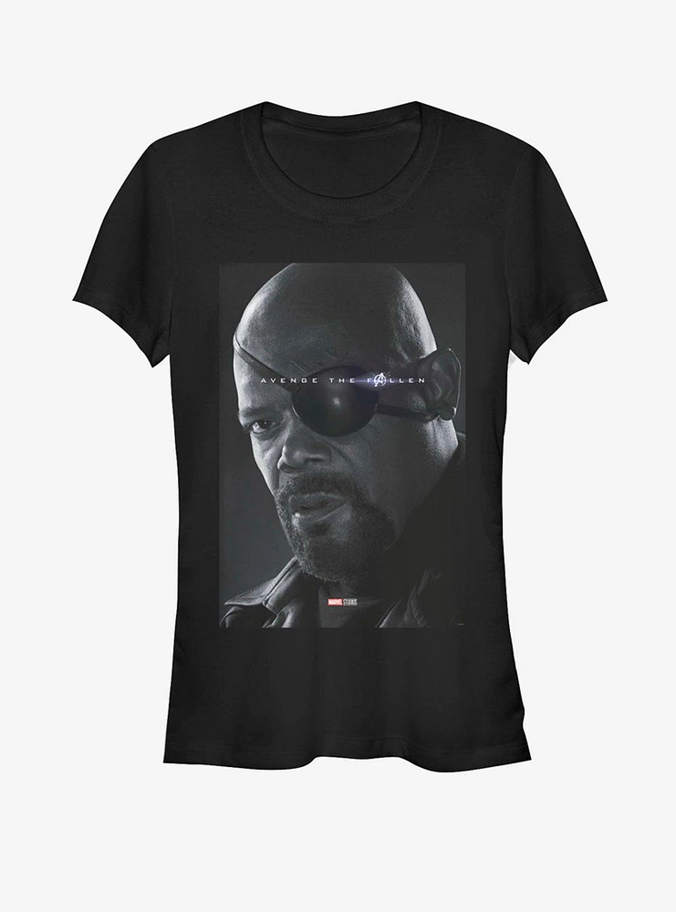 Marvel Avengers: Endgame Avenge Nick Fury Girls T-Shirt