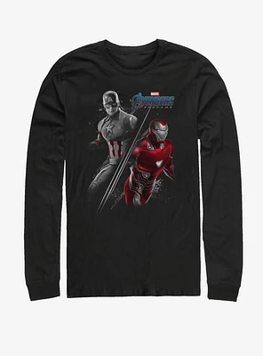 Marvel Avengers: Endgame Captain America and Iron Man Long-Sleeve T-Shirt