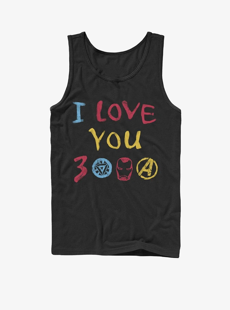 Marvel Avengers: Endgame Love Hand Drawn Tank