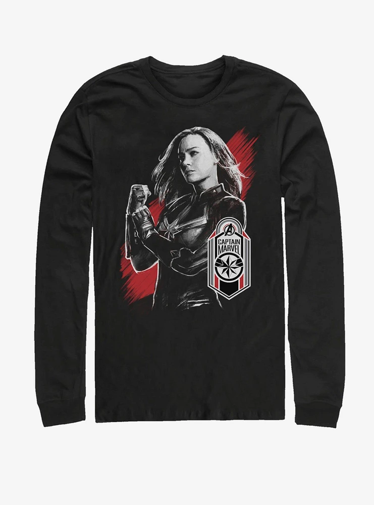 Marvel Avengers: Endgame Captain Tag Long-Sleeve T-Shirt