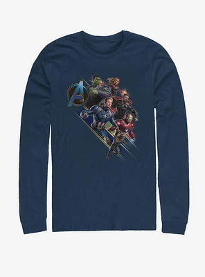 Marvel Avengers: Endgame Angled Shot Long-Sleeve T-Shirt