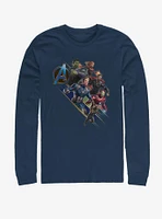 Marvel Avengers: Endgame Angled Shot Long-Sleeve T-Shirt