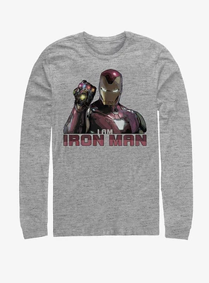 Marvel Avengers: Endgame Iron Man Stones Long-Sleeve T-Shirt