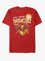 Marvel Iron Man Invincible like Dad T-Shirt