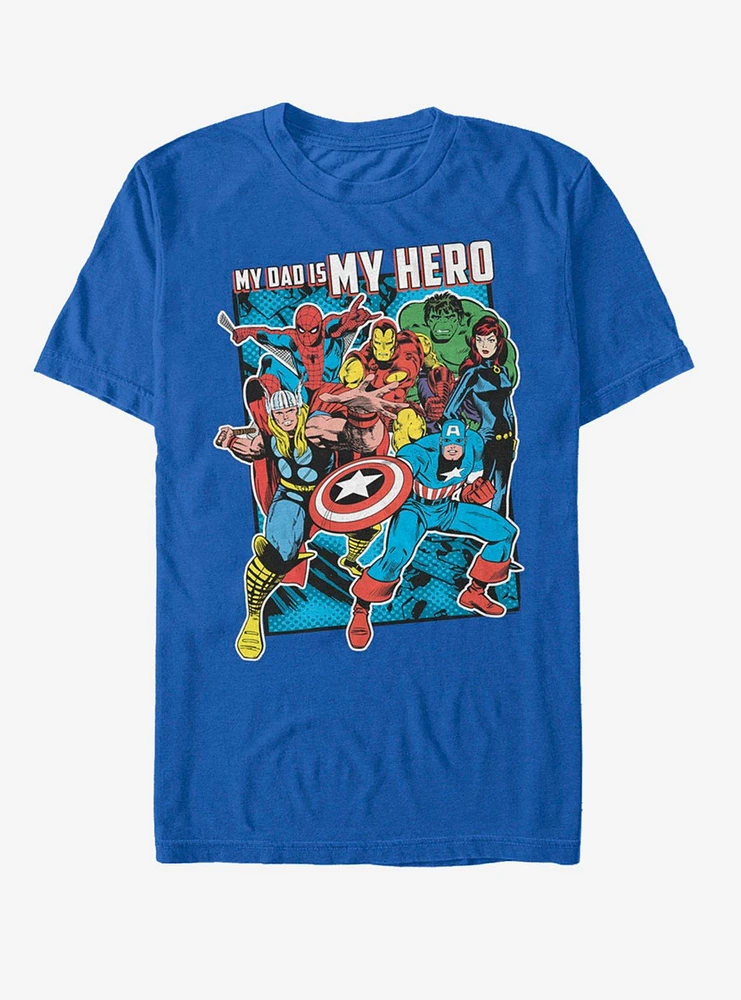 Marvel Hero Dad Heros T-Shirt