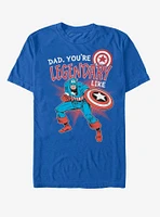 Marvel Captain America Legendary Like Dad T-Shirt