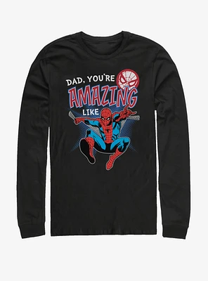 Marvel Spider-Man Amazing Like Dad Long-Sleeve T-Shirt