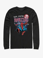 Marvel Spider-Man Amazing Like Dad Long-Sleeve T-Shirt