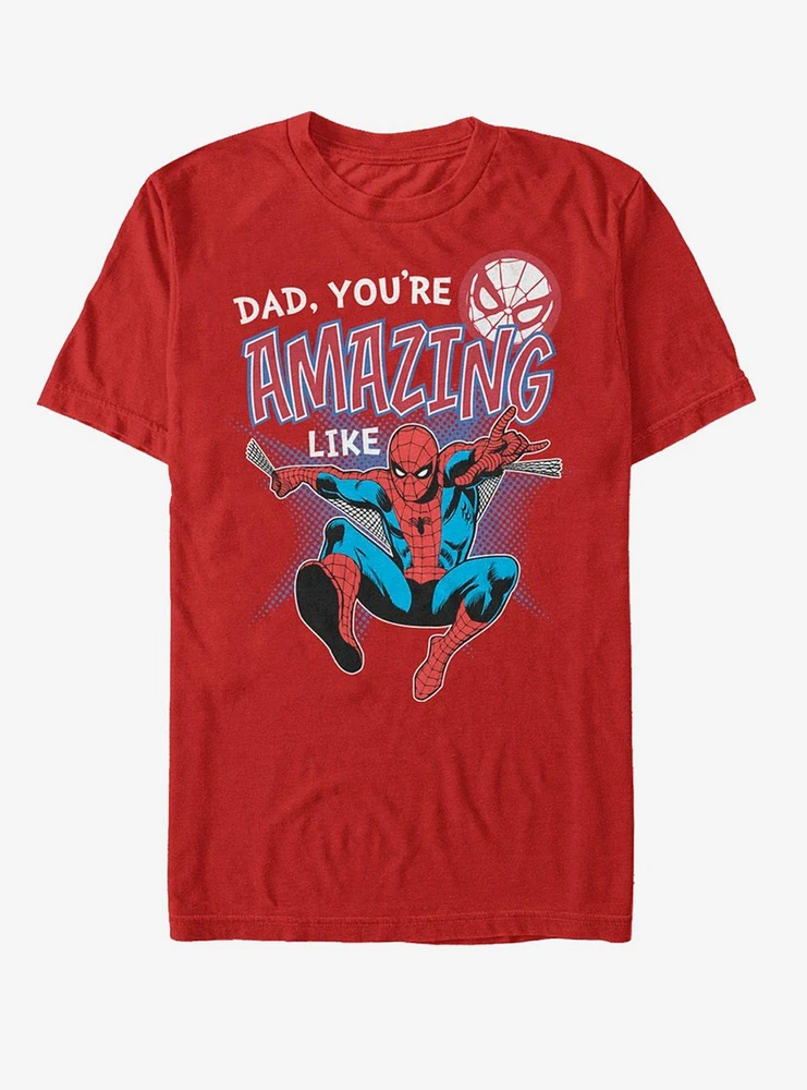 Marvel Spider-Man Amazing Like Dad T-Shirt