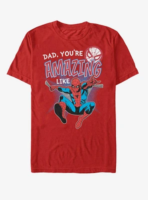 Marvel Spider-Man Amazing Like Dad T-Shirt