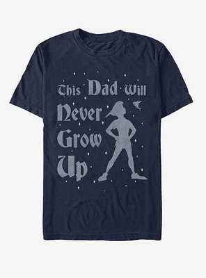 Disney Tinker Bell This Dad Will Never Grow Up T-Shirt