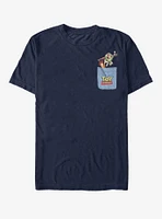 Disney Pixar Toy Story Buzz Woody Faux Pocket T-Shirt