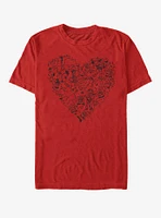 Disney Pixar Toy Story Group Doodle Heart T-Shirt