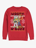 Disney Pixar Toy Story Woody Buzz Sew Sweatshirt